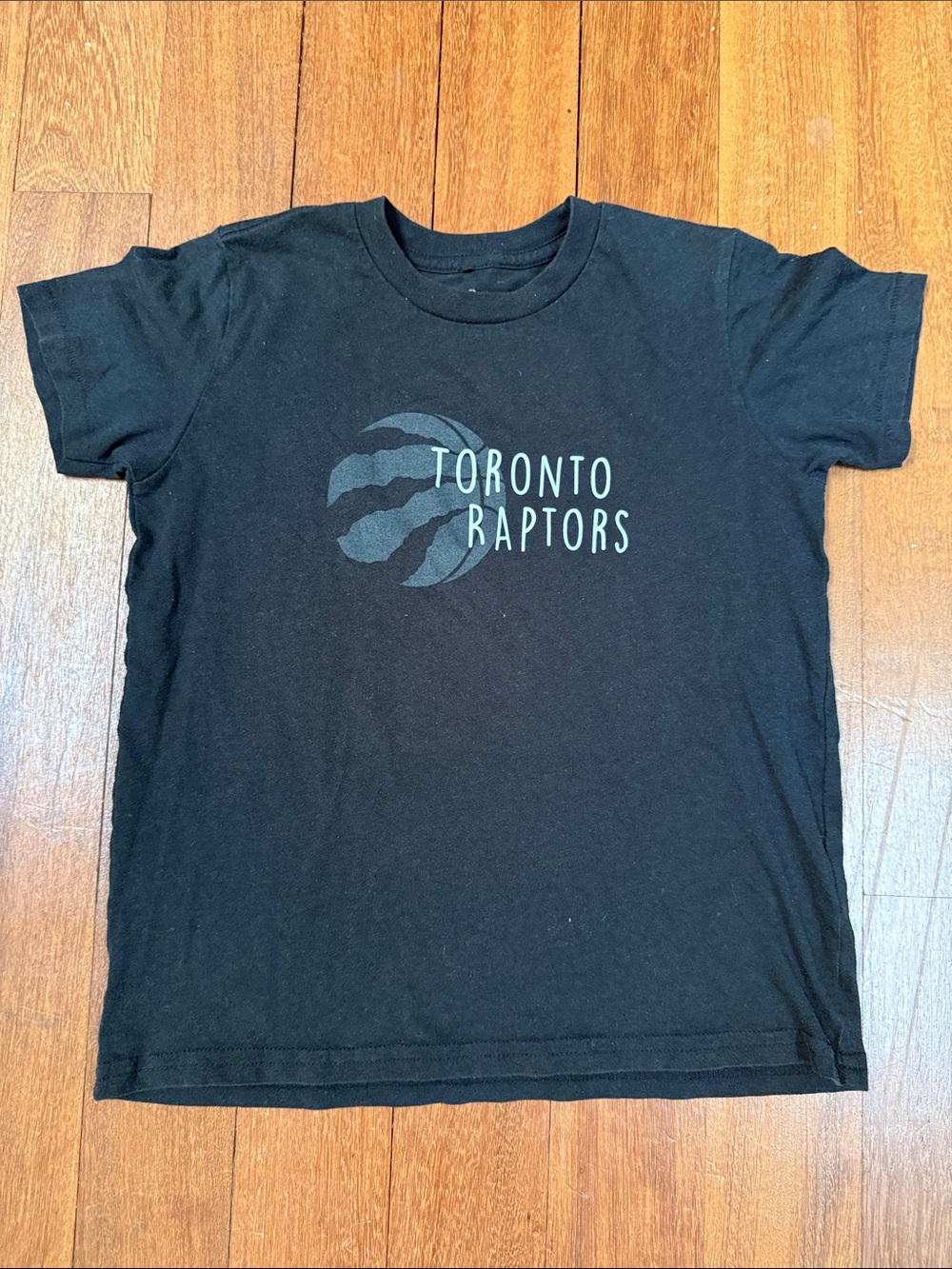 Peace Collective Toronto Raptors T-Shirt | Kids Size 10 | Black Graphic Tee